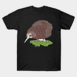 Hand Drawn New Zealand Kiwi Bird T-Shirt